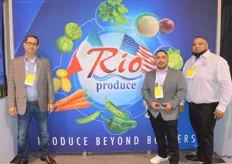Mark Morales owner of Rio Produce with Ray Villagomez and Marco Espinoza, are first time exhibitors who source fruit and vegetables from across Mexico who follow the season.